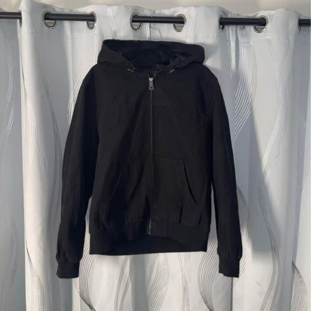 G.H. Bass & Co. Black Hooded Canvas Jacket